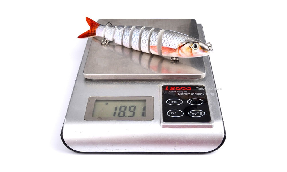 13.28 Lure 12 Color Multi-Segment Bait 19G Lure Plastic Fishing Lure Bait Hard Bait Multi-Section Fish Hs014 Topmouth Culter