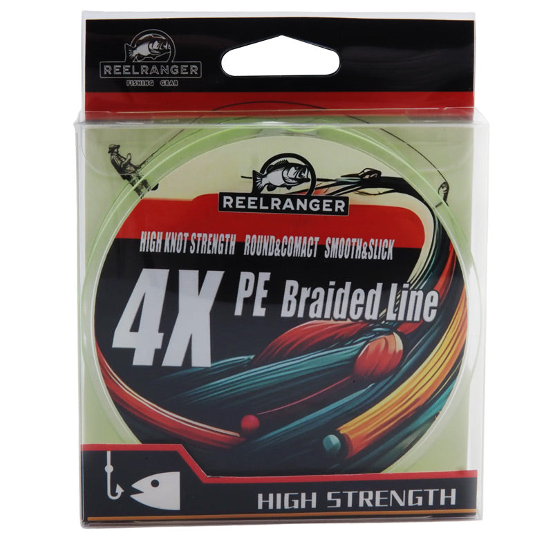 REELRANGER 4X Braided Fishing Line - Abrasion Resistant Braided Lines – Incredible Superline – Zero Stretch – Smaller Diameter – A Must-Have!
