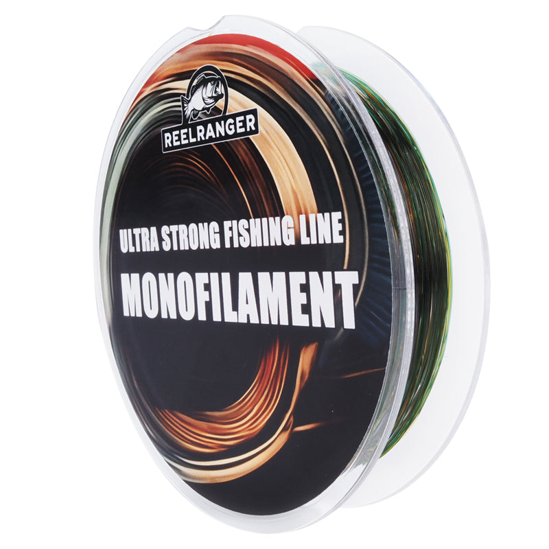REELRANGER World's Premium Monofilament Fishing Line - High Abrasion Resistance-Paralleled Roll Track , Lower Light Refraction, Lower Memory Extruded Nylon Monofilament Line, for Freshwater & Saltwater