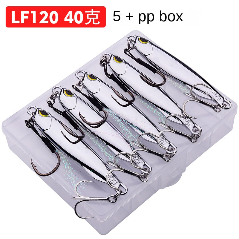 Electroplating Iron Plate Lure Tossing Fast Pumping Spanish Mackerel Mirror Iron Plate Superbait Weever Mouth White Strip Metal Fishing Bait