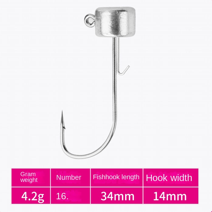 Nede Jig Hook Lure Soft Worm Hook Reinforced Blood Trough Tumbler Jig Anti-Hook Bottom Floating Soft Bait Shrimp Ned Fishing Set