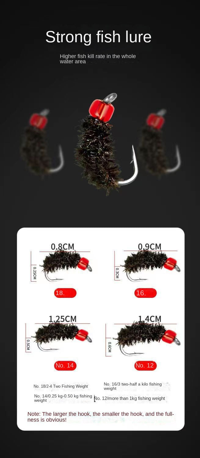 Feixuan Fly Fishing Hook Set Sunflower Seed Lure Lure Bait Micro Set White Fish Mouth Long Casting Aid Bait