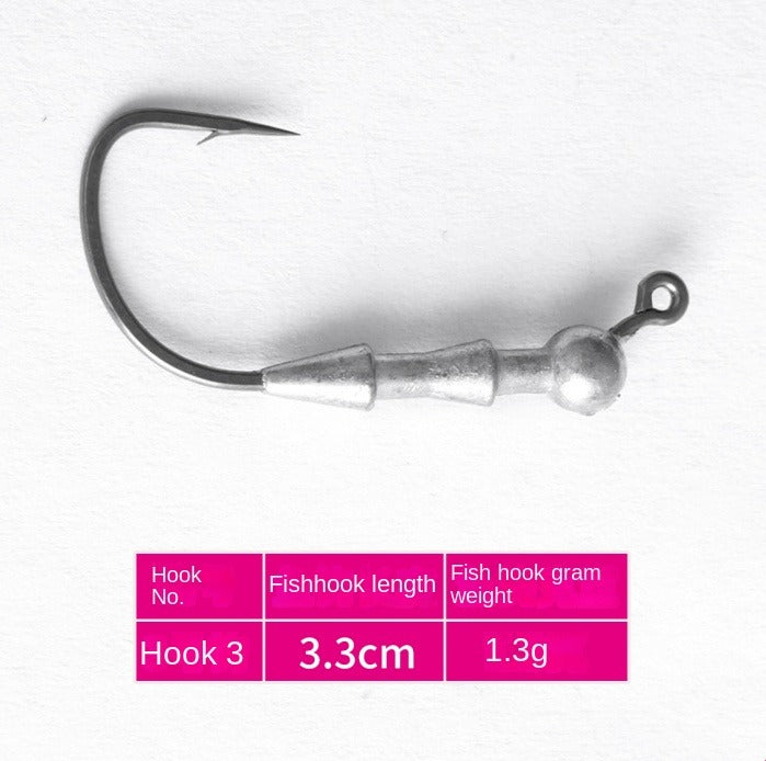 Fireba Micro Lead Head Hook Balance Fishing Rig Invisible Lead Insert Fine Lead Head Hook Small Weight Black Pit Lead Head Hook