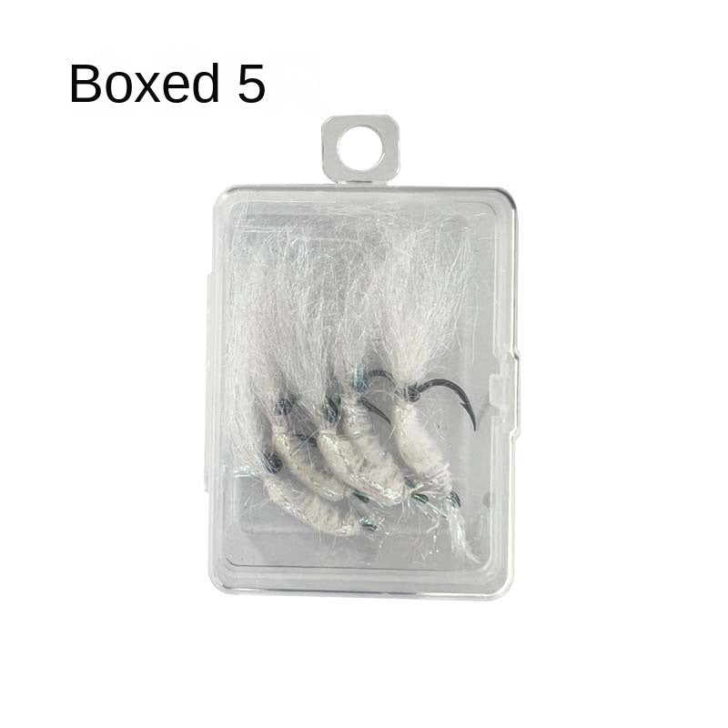 Iridescent Ice Silk Shrimp Lure Fishing Set Casting Aid for Whitebait, Bluegill, and Topmouth Culter Shrimp Bait Micro Lure Fly Fishing Hook