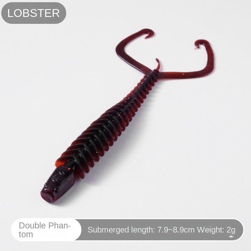 ReelRanger®Double Tail Curly Tail Soft Worm