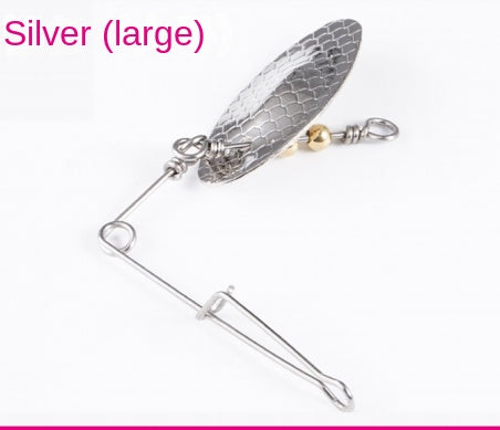 Lure Double Bracket Composite Sequins Noise Rotating Auxiliary Jig Hook Fishing Assembly Weever Black Pit Accessories