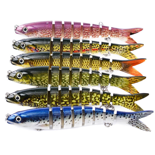 13.28 Lure 12 Color Multi-Segment Bait 19G Lure Plastic Fishing Lure Bait Hard Bait Multi-Section Fish Hs014 Topmouth Culter