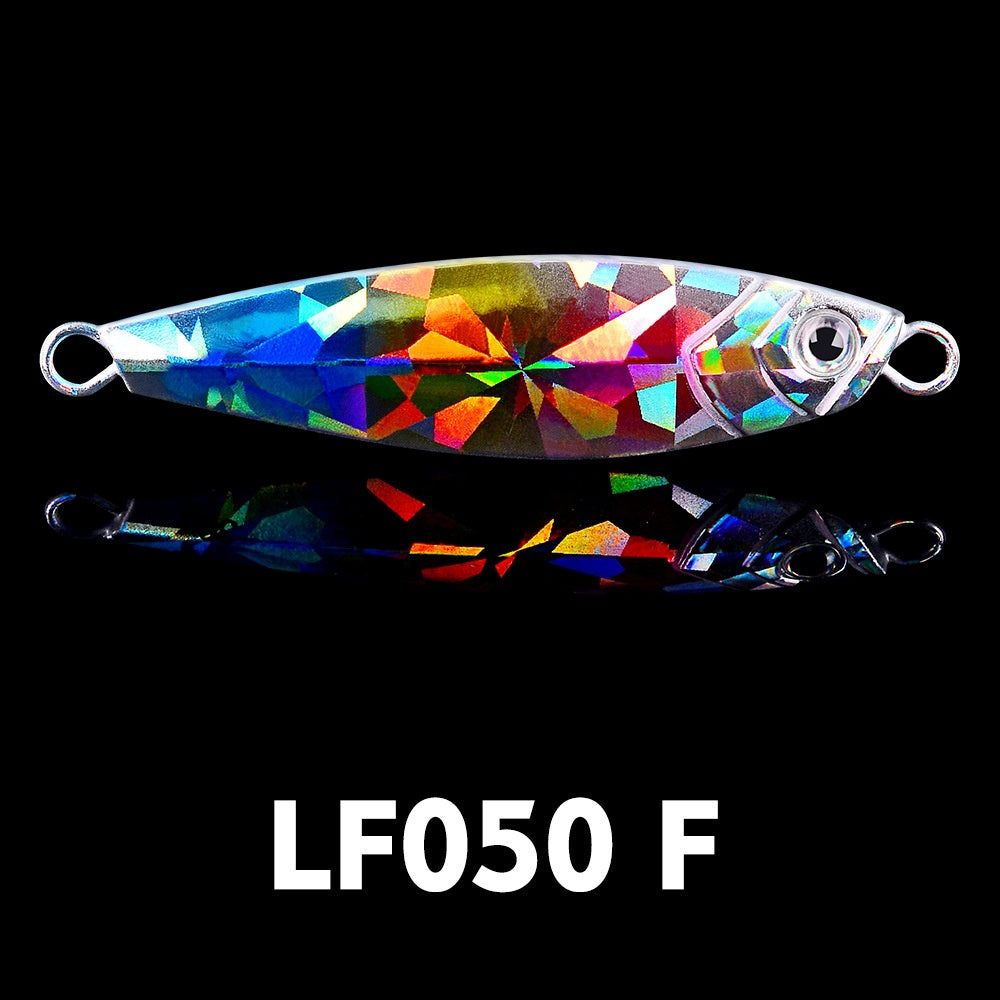 Luya Bait Fish Lead Iron Plate with Blood Trough Hook Metal Lure Lure Bait Slow Shake Bait Fishing Gear Fishing Tackle