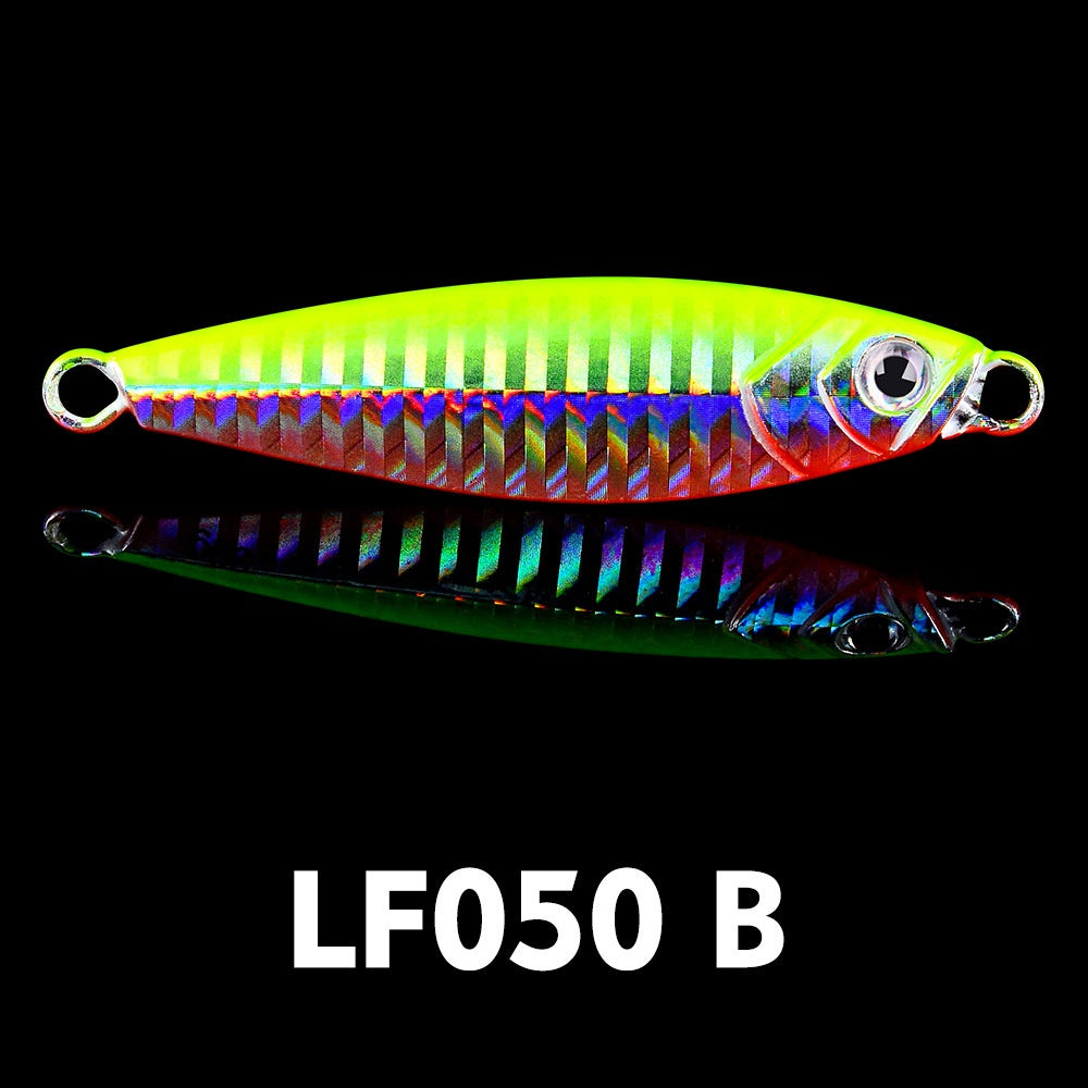 Luya Bait Fish Lead Iron Plate with Blood Trough Hook Metal Lure Lure Bait Slow Shake Bait Fishing Gear Fishing Tackle