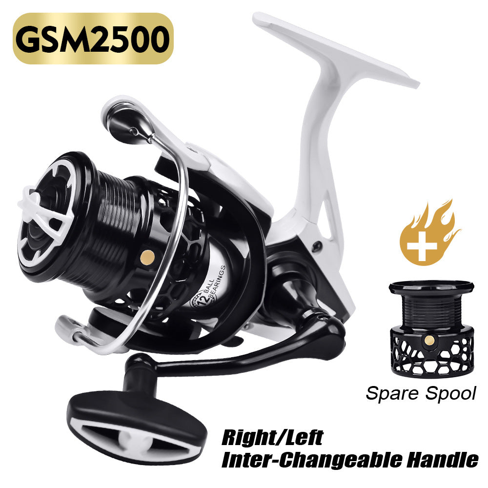 Metal Spinning Reel Lure Double Wire Cup Fishing Wheel Micro Object Spool Universal Fishing Reel Tossing Reel for Telescopic Fishing Rod Fishing Wheel