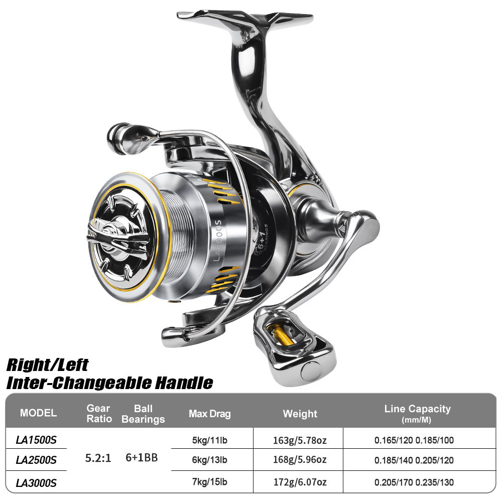 Ultra-Light Carbon Micro-Object Spinning Reel Lightweight Metal Wire Spool Lure Fishing Wheel Shallow Spool Rock Role Rock Fishing Fishing Reel