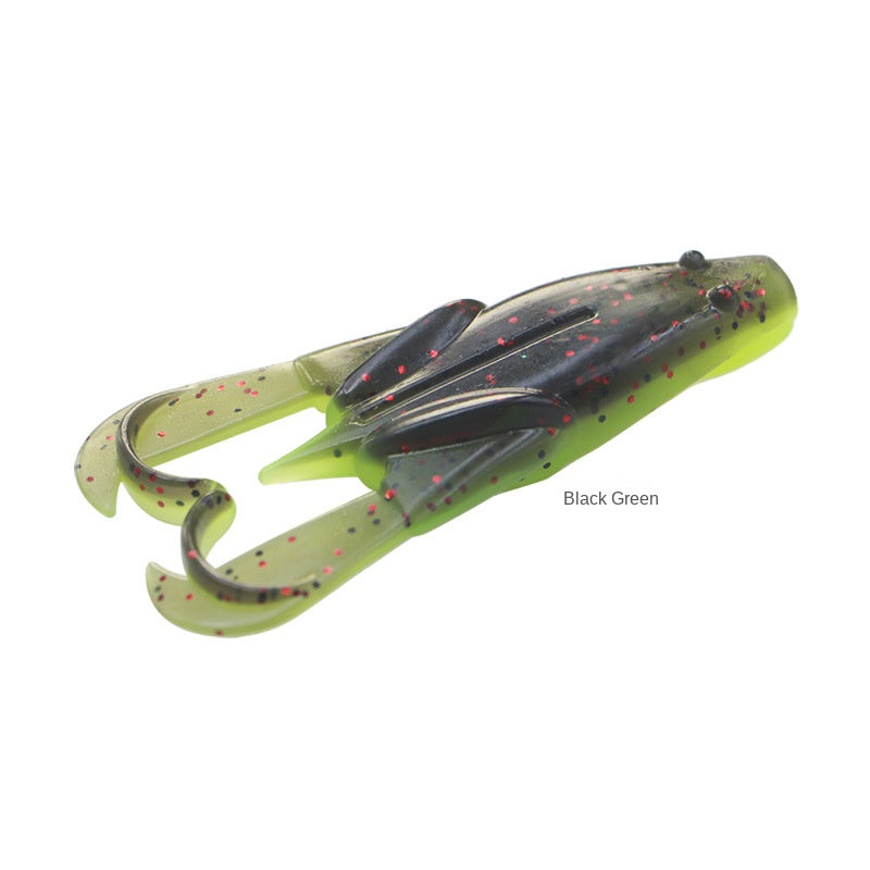 Cross-Border Ring Bead Floating Frog Lure Soft Bait Surface Frog 75mm 7.8g for Black Bass and Topmouth Culter