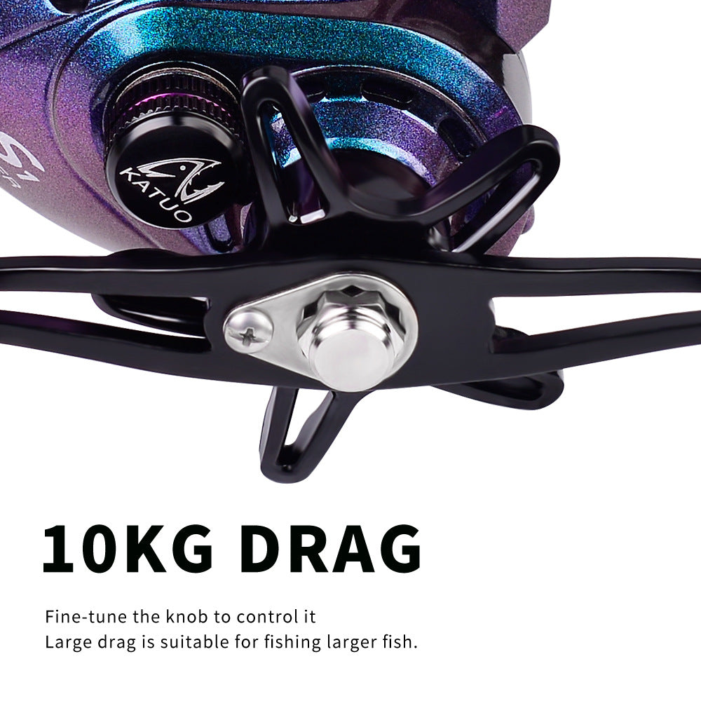 Metal Drip Wheel Lure Wheel 4+1 Axis Lure Fishing Wheel 7.2:1 Chameleon Colorful Sea Fishing Reel Fishing Wheel Wholesale