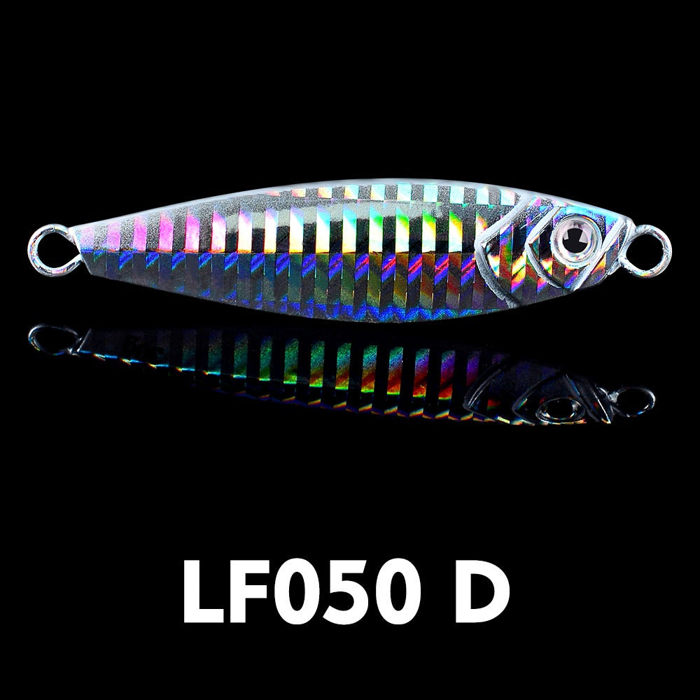 Luya Bait Fish Lead Iron Plate with Blood Trough Hook Metal Lure Lure Bait Slow Shake Bait Fishing Gear Fishing Tackle