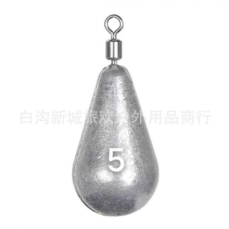 Water Drop Shape Lead Sinker Long Casting Full Gram Water Drop Lead Sinker Long Casting Sea Rod Casting Hook Rig Usable Fishing Water Drop Shape Lead Sinker