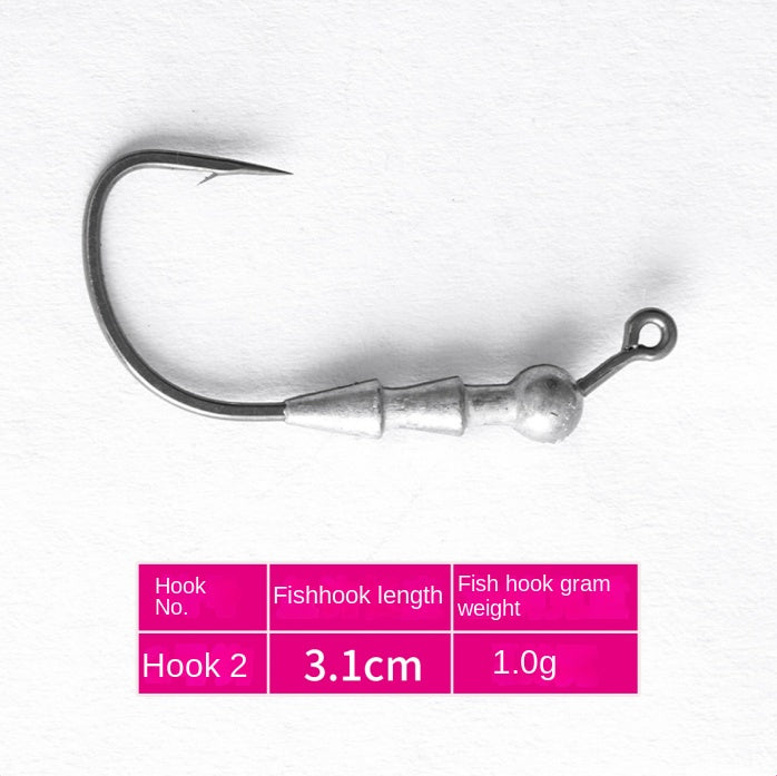 Fireba Micro Lead Head Hook Balance Fishing Rig Invisible Lead Insert Fine Lead Head Hook Small Weight Black Pit Lead Head Hook