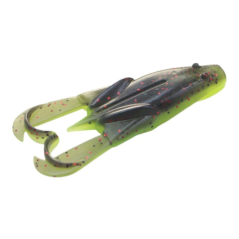 Cross-Border Ring Bead Floating Frog Lure Soft Bait Surface Frog 75mm 7.8g for Black Bass and Topmouth Culter