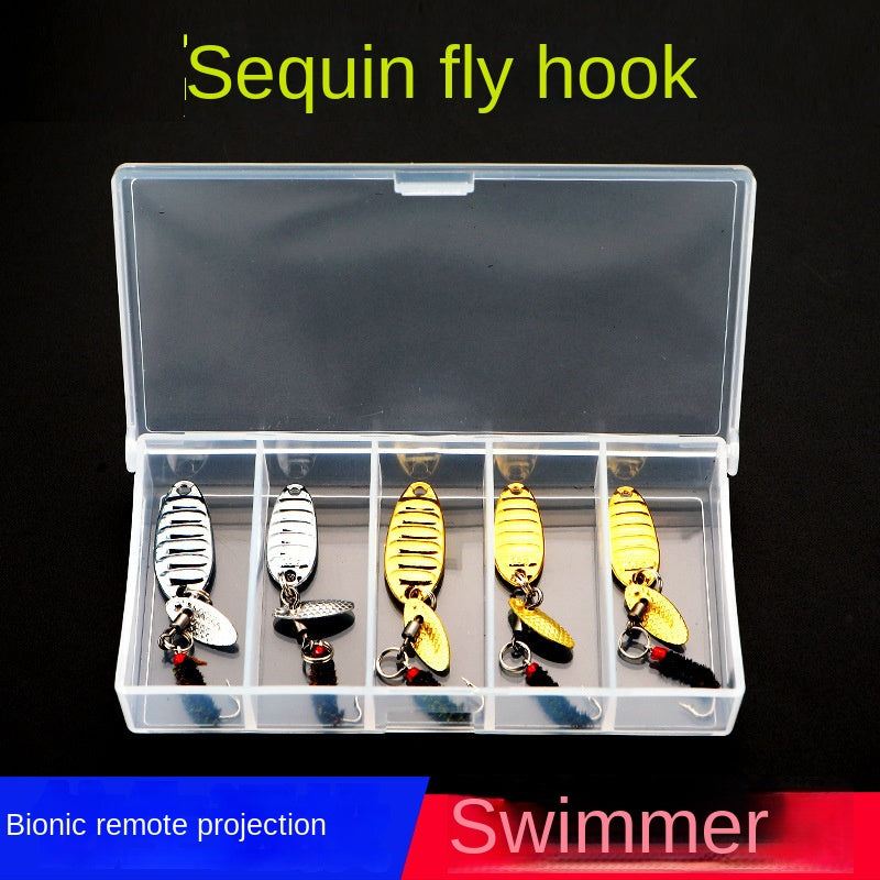 Feixuan Fly Fishing Hook Set Sunflower Seed Lure Lure Bait Micro Set White Fish Mouth Long Casting Aid Bait